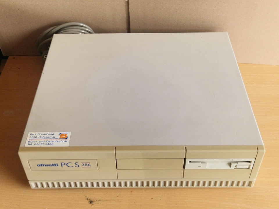Olivetti 286er PCS 286 Retro Vintage Pc Desktop Computer - Bild 2 von 4