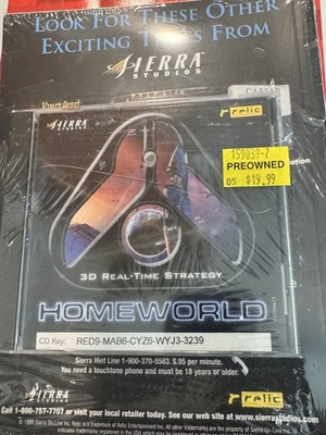 Sierra Homeworld PC CD-ROM 3D Real-Time Strategy Game Used - Good