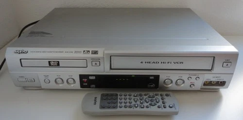Sanyo DVW-6100 DVD VCR Combo Player Silver w/ Remo
