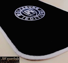 Autoteppich Fußmatten für VW Polo 9N Wolfsburg Edition weiss 2001-2009 Velours