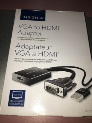 Insignia VGA to HDMI Adapter - Model #: NS-PV8795H-C