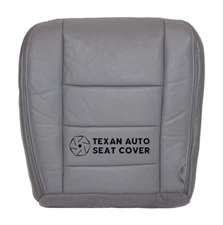 2007 Ford F250, F350 Lariat XLT Diesel 2WD Driver Bottom Leather Seat Cover Gray