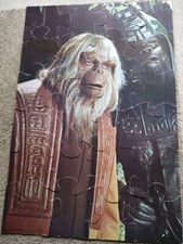 PLANET OF THE APES DR. ZAIUS JUMBO FLOOR PUZZLE - 1974 - GOOD CONDITION 