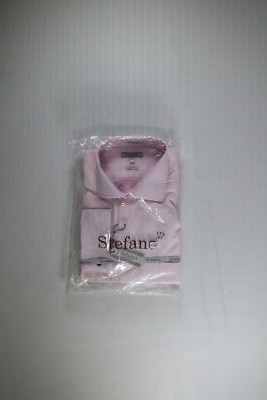 Men's Stefano Pink Button Down Shirt Size 17.5 NEW