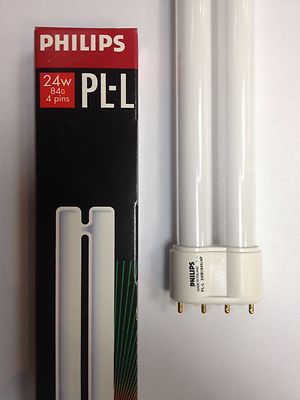 PHILIPS PL-L 24W 84 4pins Lampe Sockel 2G11 1800 Lumen Leuchtmittel