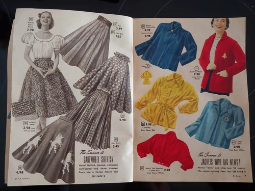 VTG CATALOG ALDENS 1952⭐SUMMER BOOK SUPER VALUES 211 pp Paperback Fashion Home - Picture 3 of 14