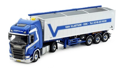 TEKNO - SCANIA R Highline 4x2 mit 3-Achs-Kipper VAN VLASTUIN  - 1/50 - TEK84935