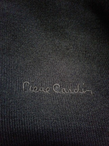 Pierre Cardin Men's Sweater Pullover Black V Neck Size L - Picture 7 of 7