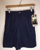 Sportif Usa Galapagos Pleated Shorts Women's Size 6 Poly/cotton/lycra Navy Blue Sportif Usa Galapagos Pleated Shorts Women's Size 6 Poly/cotton/lycra Navy Blue