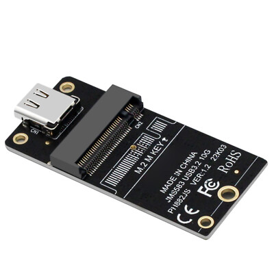 M.2 to Type-C HDD Case Adapter Board M.2 NVMe 10Gbps For 2230 2242 2260 2280 SSD