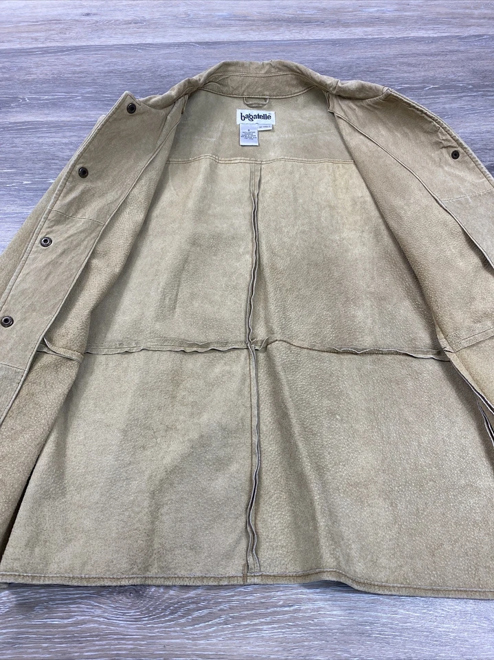 Bagatelle Leather Jacket Womens Size 8 Tan Suede 100% Leather Blazer Jacket - Image 4 of 4