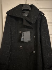Rare Mackage Elodie Black Coat Size M .nwt.rrp £950