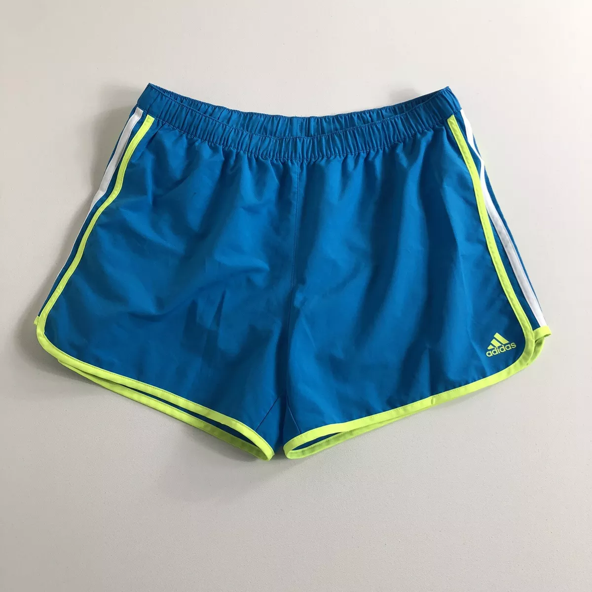 Adidas Climalite Running Shorts Womens Size Large Blue Marathon 10 Athletic  Gym￼