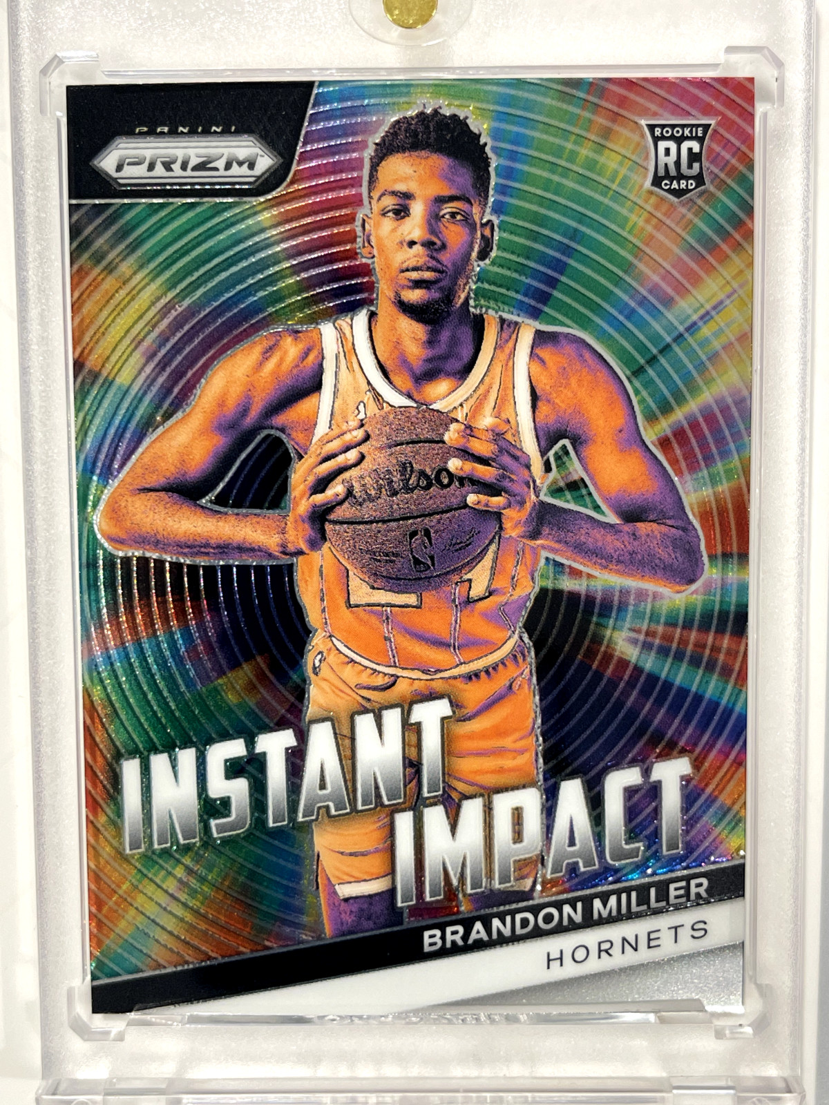 2023-24 Panini Prizm Brandon Miller Instant Impact Rookie #4 Hornets RC