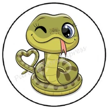 ADORABLE SNAKE ENVELOPE SEALS LABELS STICKERS PARTY FAVORS