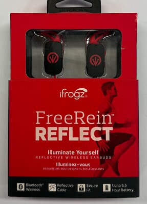 ifrogz ''FreeRein Reflect'' Bluetooth Wireless Earbuds
