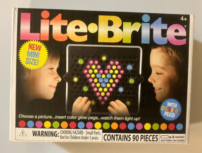 Basic Fun Hasbro - Lite Brite Mini Size 02216 complete in box new 90 pieces