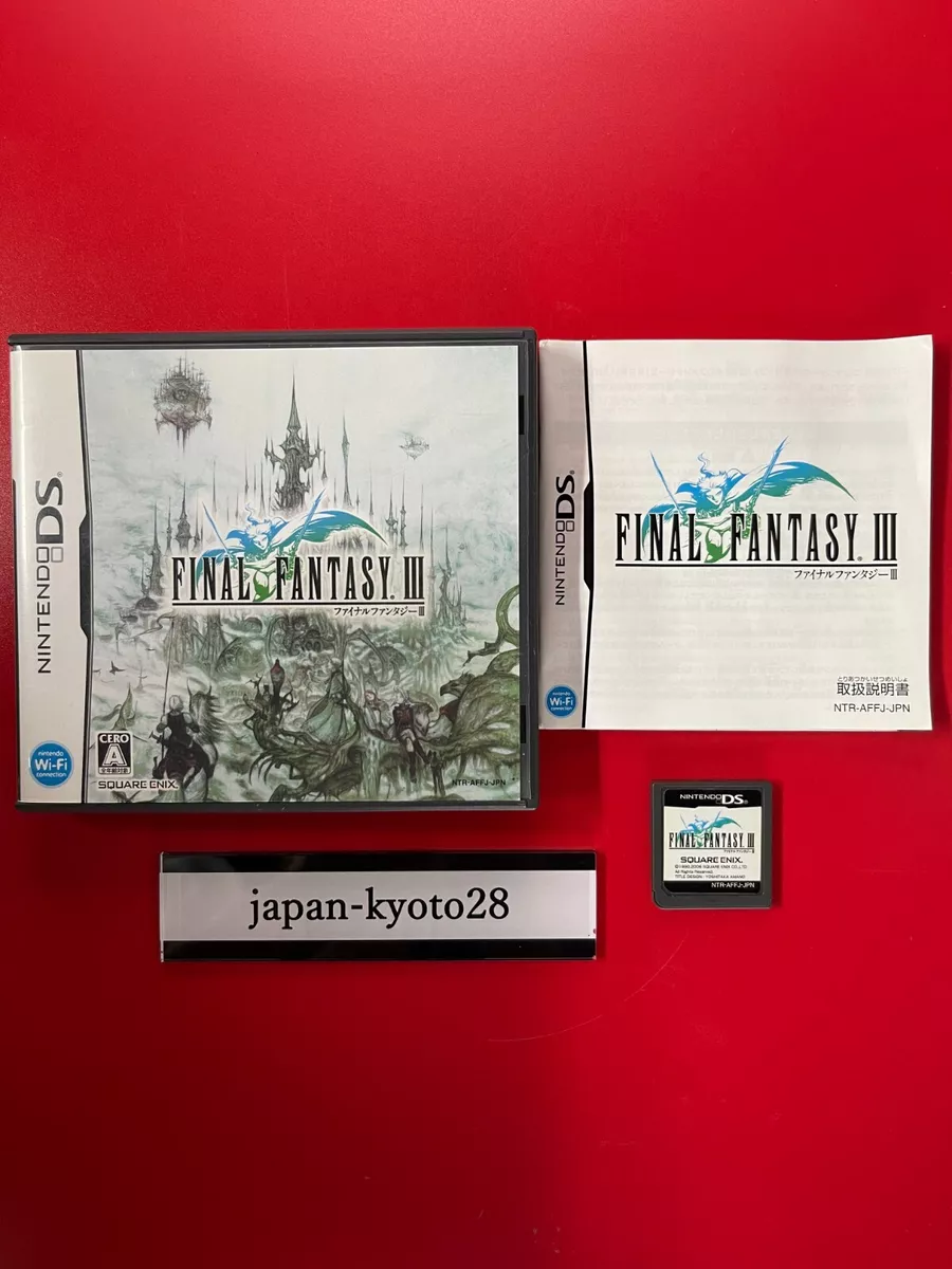 Final Fantasy III 3 NDS Square Enix Nintendo DS From Japan