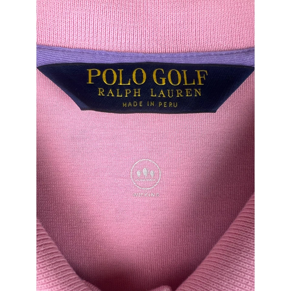 Polo Golf Ralph Lauren Absorbe la Humedad Polo Rosa Hombres Grande Ropa Activa Usada en Excelente Condición Foto 2 de 4