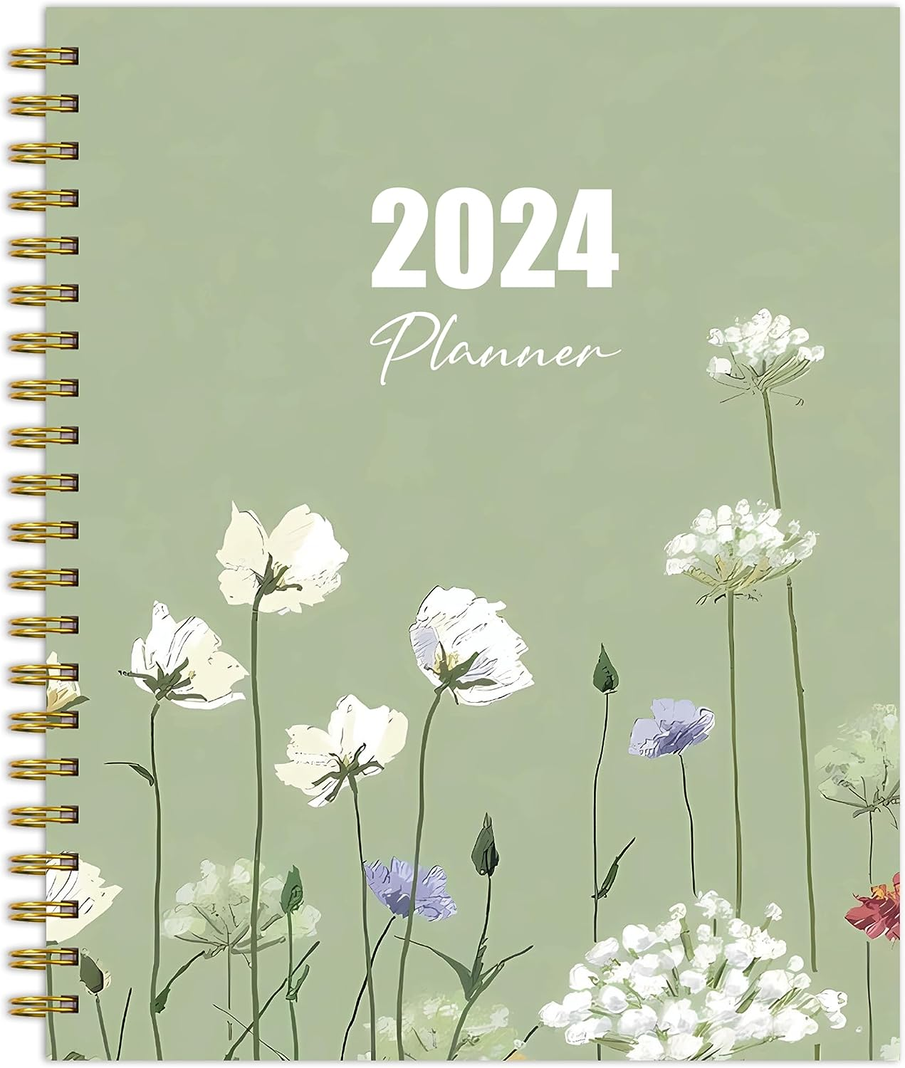 Planner 2024-2024 Planner Weekly and Monthly with Monthly Tabs, Inner Pocket, Ja-image