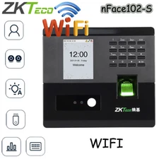 ZKTeco nFace102-S WIFI Unlocking Fingerprint Time Attendance Security System