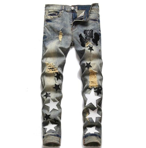 Straight Leg Casual Jeans Punk Pants | eBay