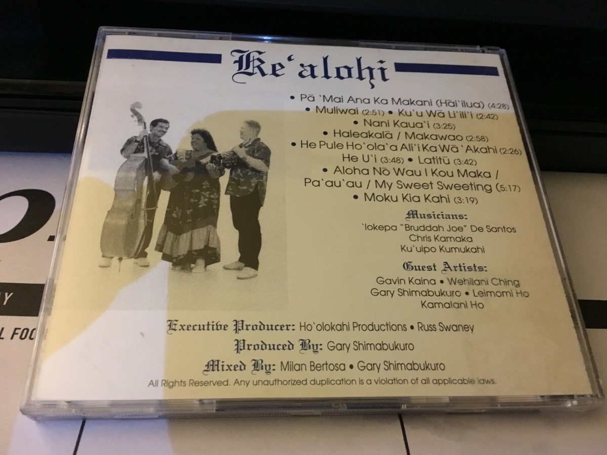 KE'ALOHI - Ke`alohi SIGNED/AUTOGRAPHED ORIGINAL HAWAIIAN CD, 1992