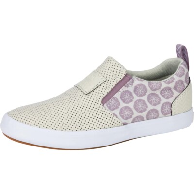 XTRATUF WOMEN'S SHARKBYTE LEATHER DECK SHOES SALMON SISTERS SAND DOLLAR  XSW1SD