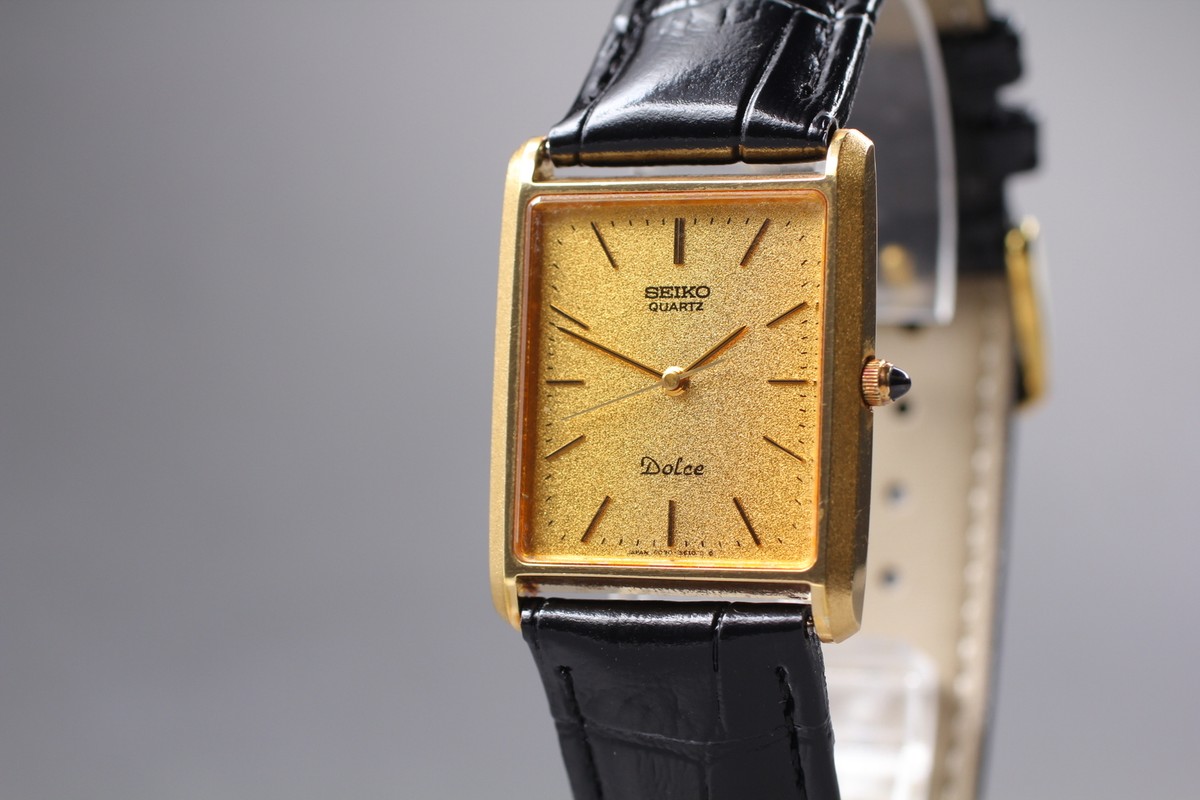 【SEIKO】ドルチェ　6030 Vintage 1982 [Near MINT] Seiko Dolce 6030-5510 Gold Quartz