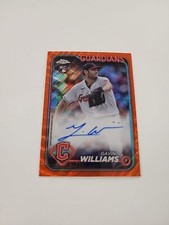 2024 TOPPS CHROME GAVIN WILLIAMS ORANGE WAVE AUTO 24/25 RC  Guardians ZC