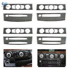 2 St�ck Kohlefaser CD-Konsole Abdeckung Blenden For BMW 5er E60 2004-2010