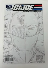 IDW Comics GI JOE ARAH #160 HAMA SKETCH VARIANT COVER