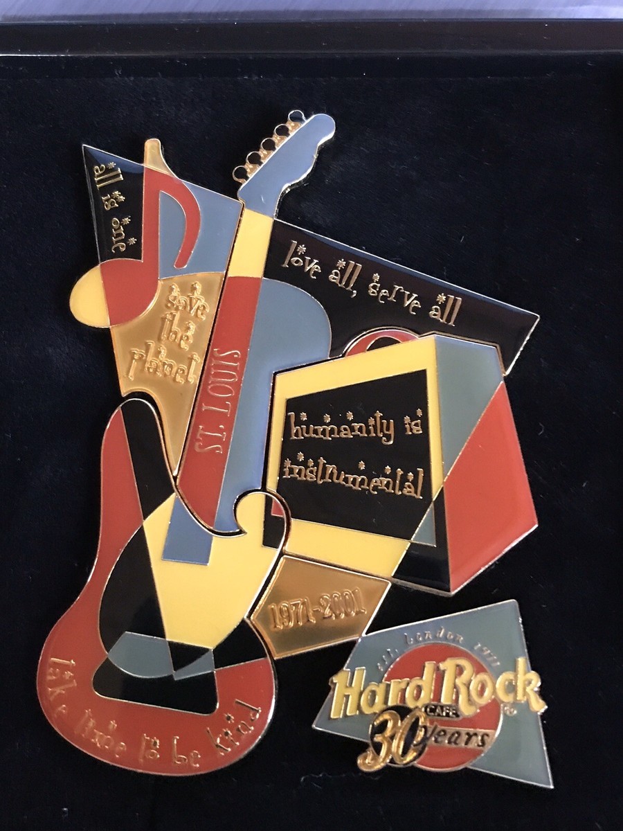 HARD ROCK CAFE - RETRO 30th ANNIVERSARY PUZZLE PIN SET w