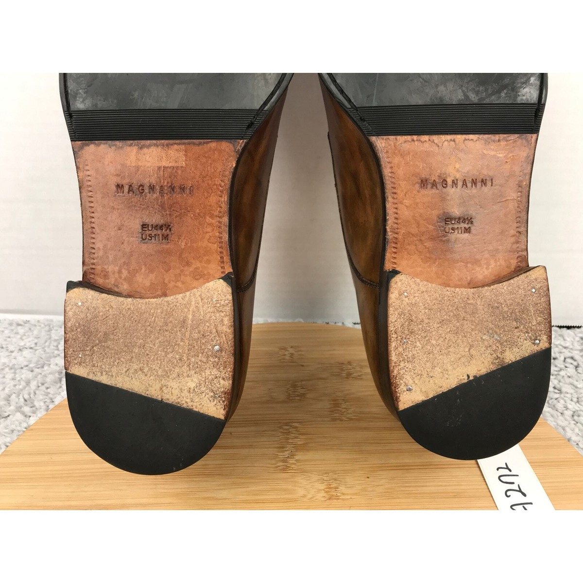 Magnanni Brown Leather Plain Toe Career Oxford Derby Dress  display picture 1