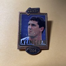 Cincinnati Bengals NFL Logo Pin - 1994 Action Packed Klingler Photo Pin - As Is