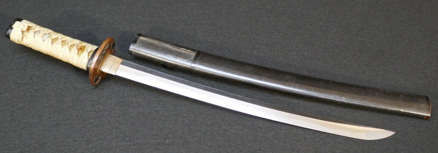 Antique Japanese Edo Period Wakizashi 薩摩 Satsuma Sword Eggplant Copper Tsuba eBay