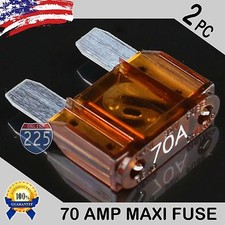2 Pcs 70A AMP Platinum Plated Large Audio Blade MAXI Fuse 12V 24V 32V Auto RV US