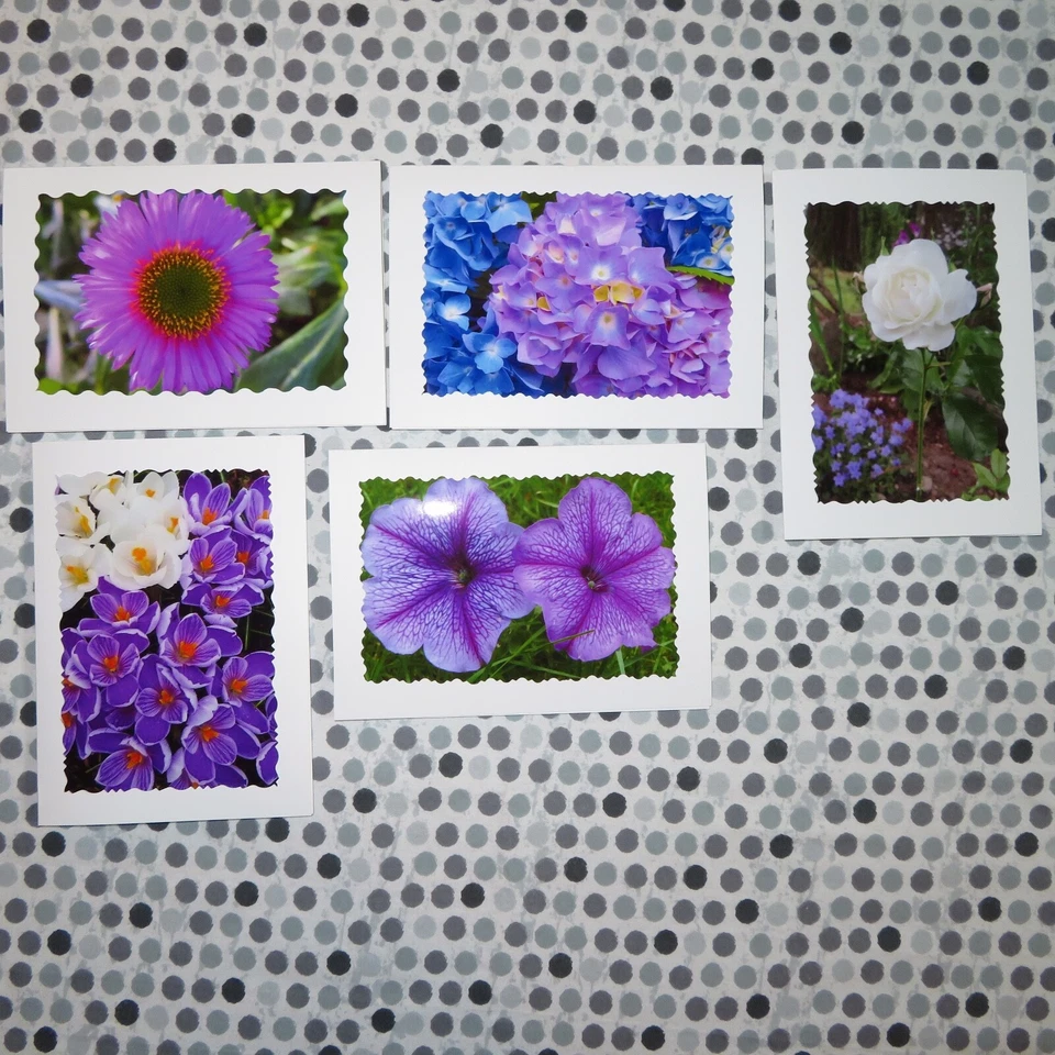 5 GET WELL SOON Floral Photo Cards, 5X7 cards, Floral - Image 2 of 4