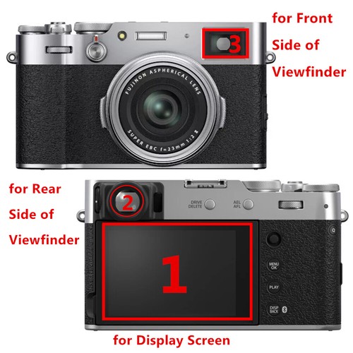 Protecteur en verre trempé X100VI pour détecteurs d'écran Fuji X100 VI & V / hybrides - Photo 3 sur 4