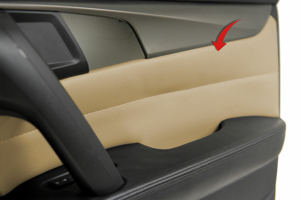 2009-2014 Acura TL Front Right Insert Door Panel Cover Skin PVC