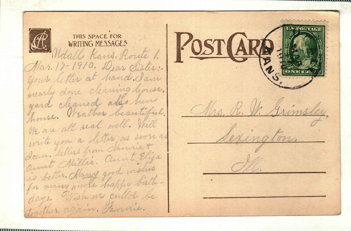 BEST WISHES - ROBIN VINTAGE POSTCARD - STAMP 1910 | eBay