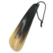Real Bull Horn Shoe Horn Compact Size 6" x 2" Natural Color Shoes Accessories