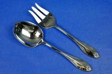 Oneida Kingswood Stainless Cold Meat Fork and Casserole Spoon