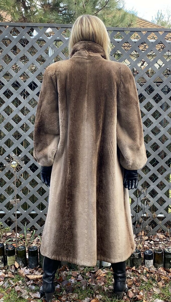 Sheared Beaver Full Length Fur Coat --- [Стриженный бобёр Sheared Beaver Full Length Fur Coat --- [Стриженный бобёр