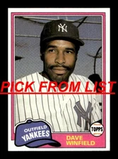 1981 Topps Traded 728-858 EX-MT/NM Pick From List All PICTURED pp2 pp1