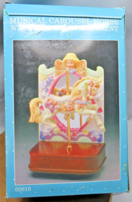 Impulse Giftware Musical Carousel Horse With Up And Down Movement 02610 Open Box