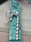 Tiffany Co  Red White Candy Cane Christmas Ornament Handmade Glass- LAST ONE — photo 2