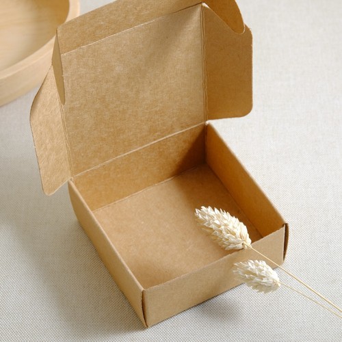 Kraftpapier Geschenkbox Faltschachtel Schmuckschachtel Box S1M02 - Bild 3 von 11