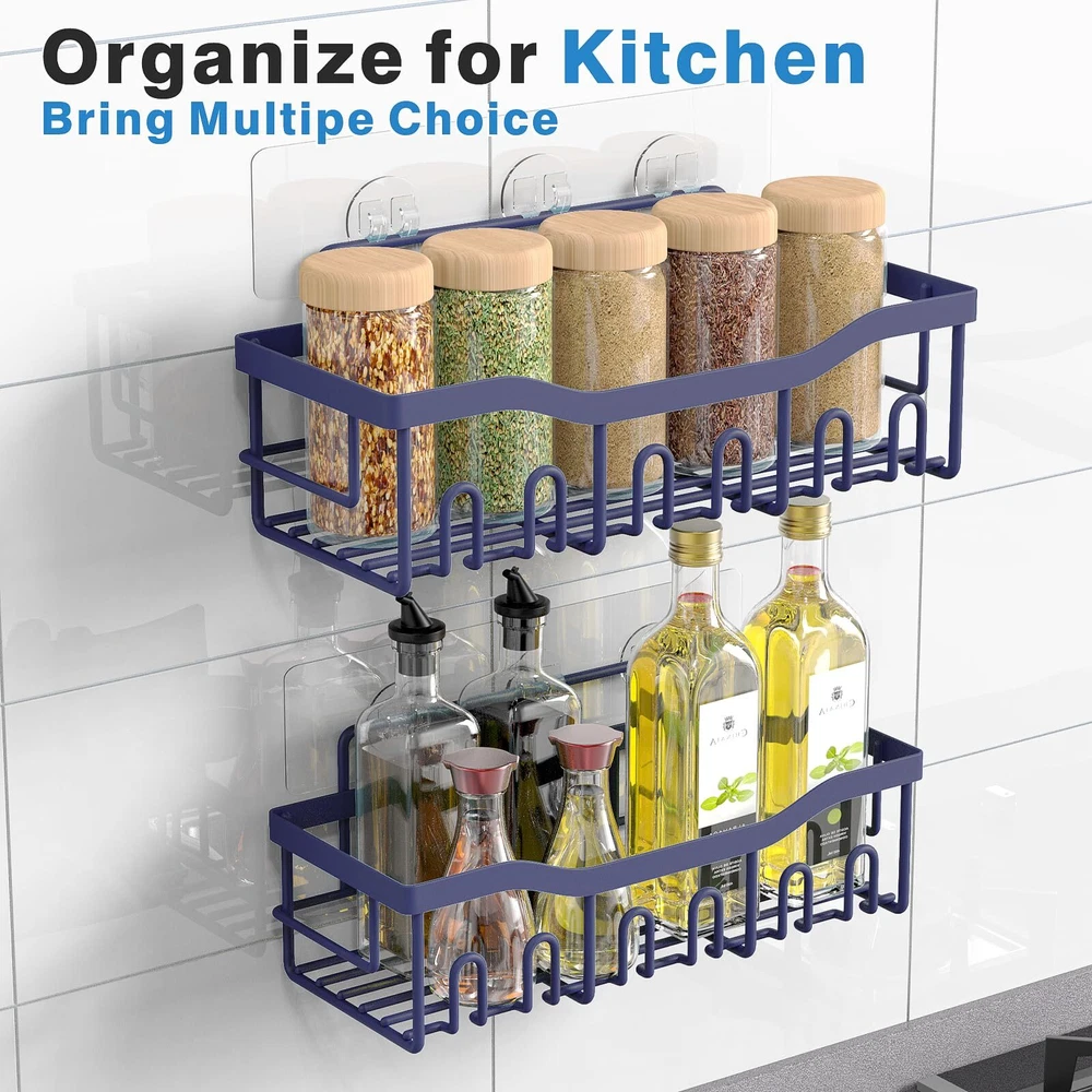 Shower Caddy 2 Pack,Adhesive Shower Organizer for Bathroom Storage&Home Decor...