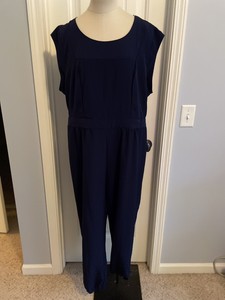 Nuevo Forever 21+ Plus 2X de la Mujer Azul Marino Traje Pantalón Mono  espalda abierta nuevo con etiquetas 2XL | eBay